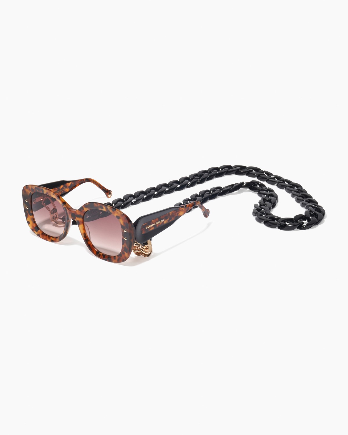 Carolina Herrera Women\'s Brown Oversized Sunglasses Carolina Herrera Women Oversized Retro Square Sunglasses  main image 2