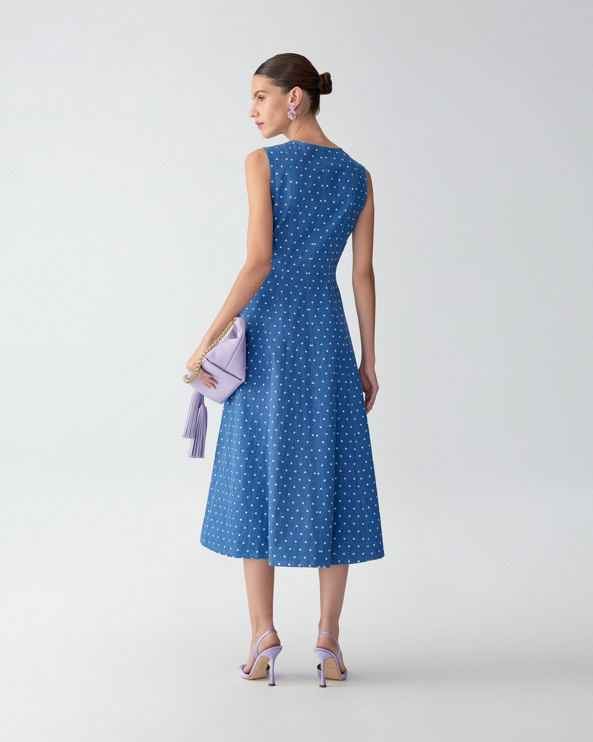 midi scuba dress with sleeves Xscape Evenings 