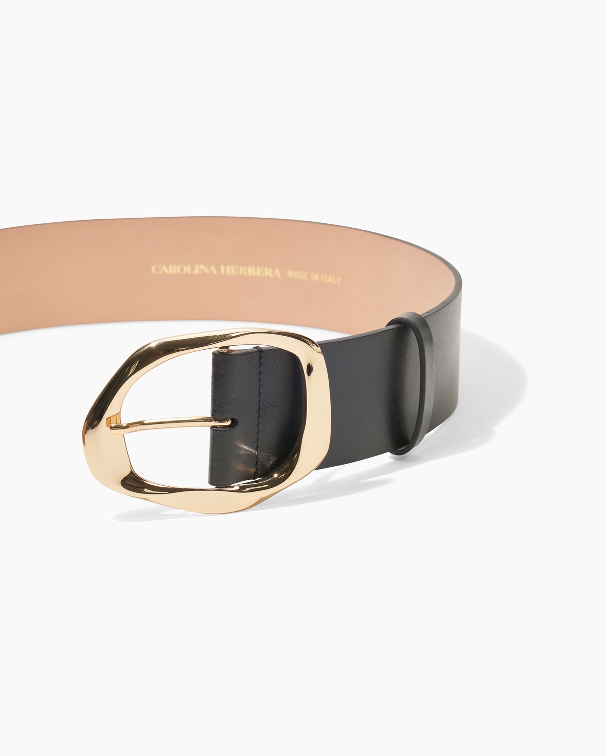 Carolina Herrera Floral Square-Buckle Icon Wide Belt Sky Blue Leather L NEW Carolina Herrera Leather Belts for Women for sale | eBay main image 3