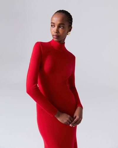 Turtleneck Knit Dress - Ready - To - Wear | Carolina Herrera Turtleneck Knit Dress - Ready - To - Wear | Carolina Herrera