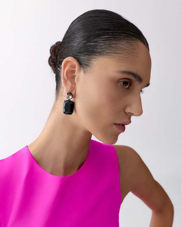 Crystal Riviere Drop Earrings