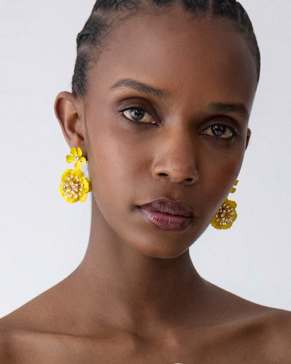 Floral Dangle Earrings