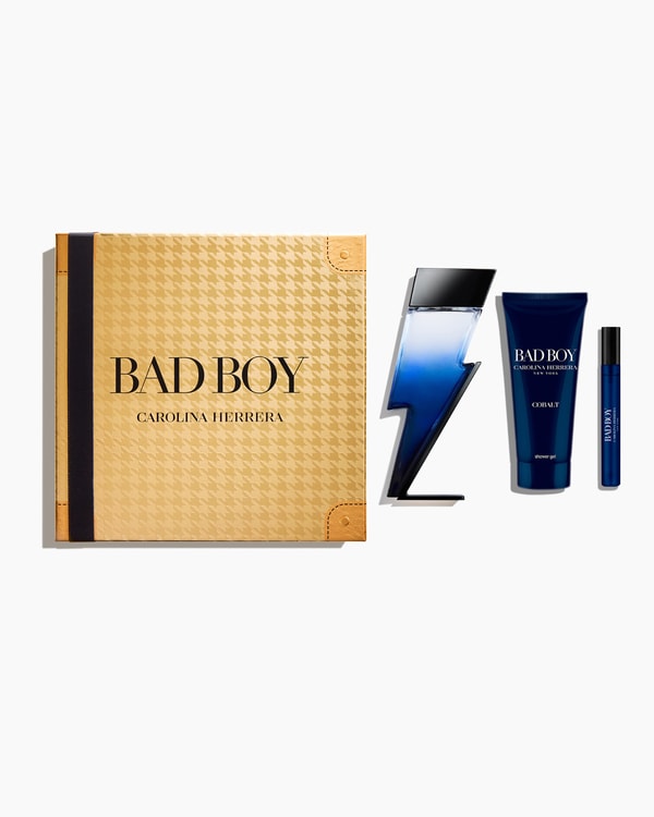Bad Boy Cobalt 100ml Eau de Parfum, 100ml Shower Gel and 10ml Megaspritzer