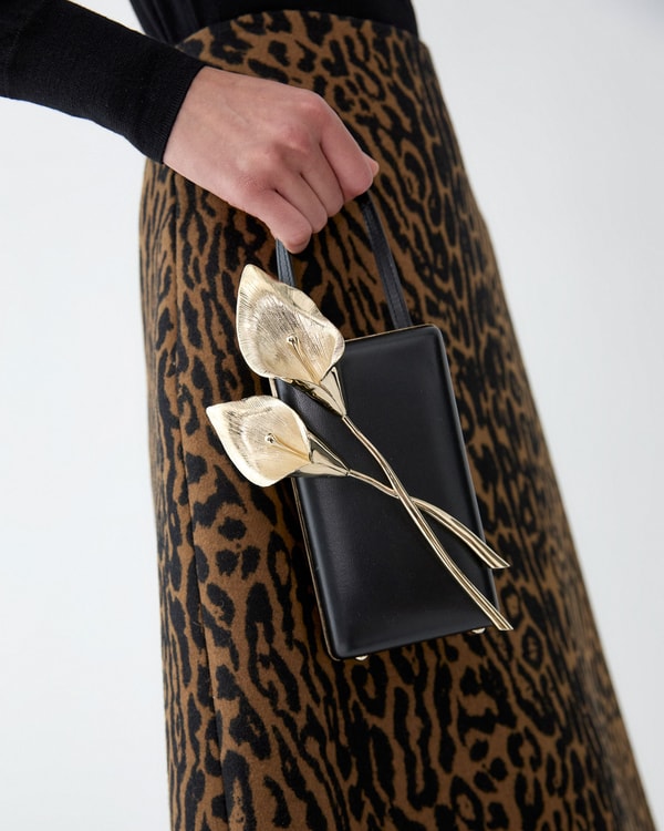 Josefina Calla Lily Vertical Top Handle Bag