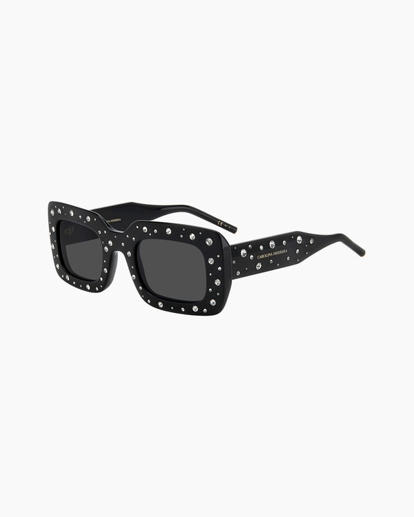 Crystal-Embellished Oversized Square Sunglasses