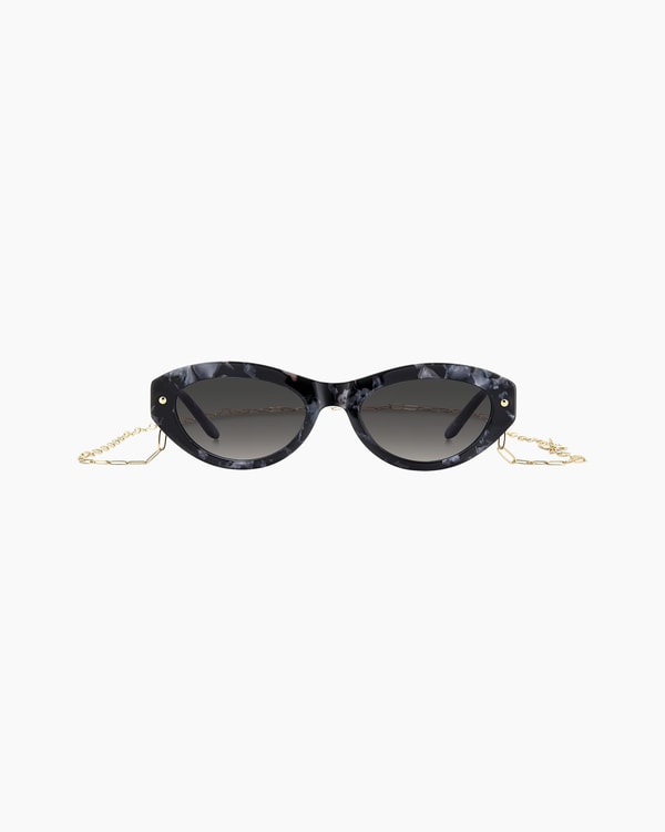 Cat-Eye Sunglasses With Chain