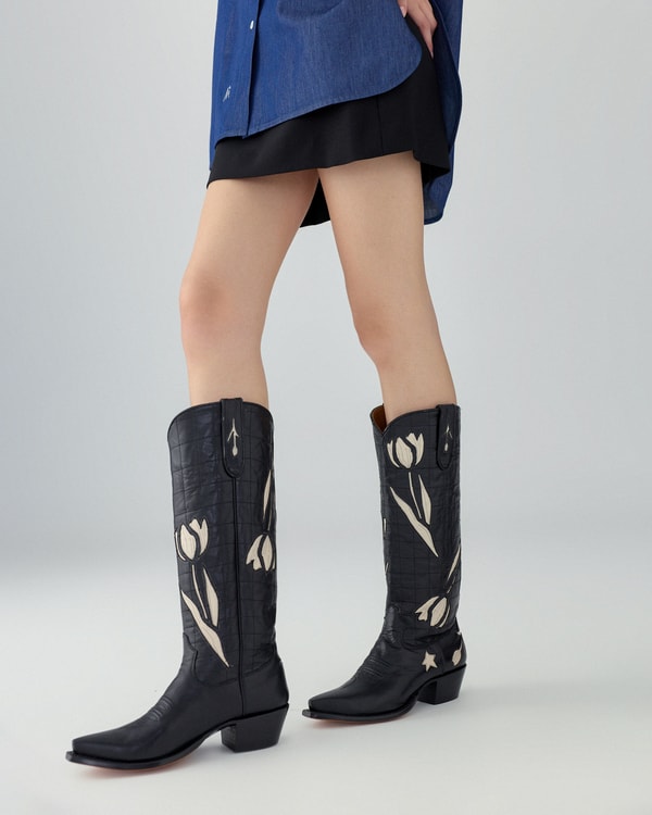Carolina Herrera x Miron Crosby Whitney Cowboy Boots