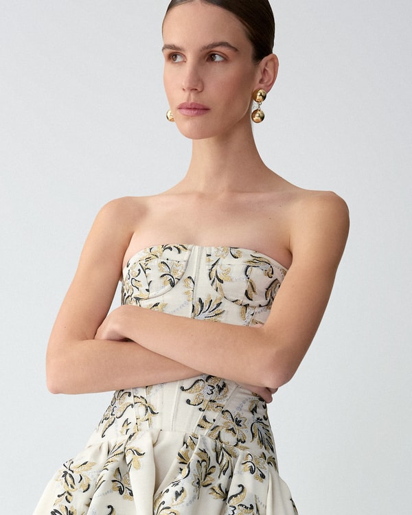 Gold Ball Drop Earrings