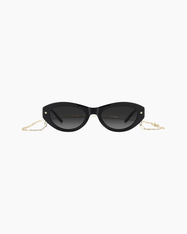 Cat-Eye Sunglasses With Chain