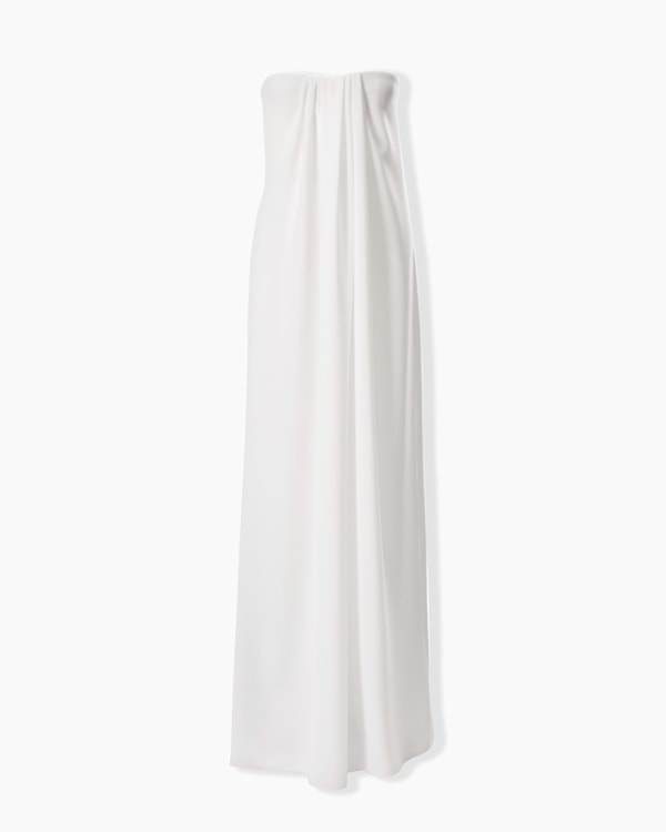 Strapless Draped Front Gown