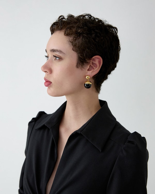 Enamel Drop Earrings