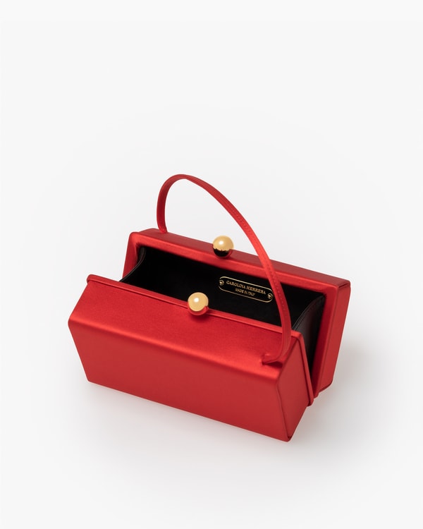Mimi Satin Top Handle Bag