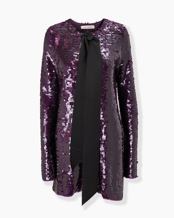Sequined Merino Cardigan