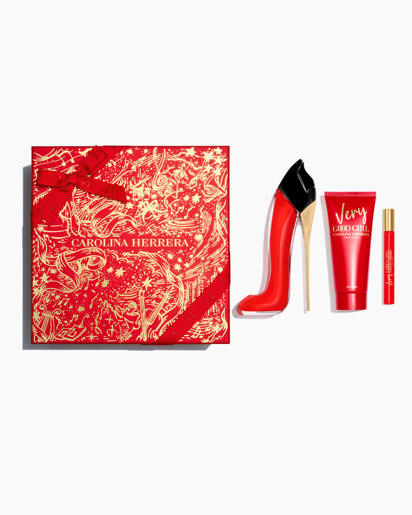 Very Good Girl 80ml Eau de Parfum, 100ml Body Lotion and 10ml Megaspritzer