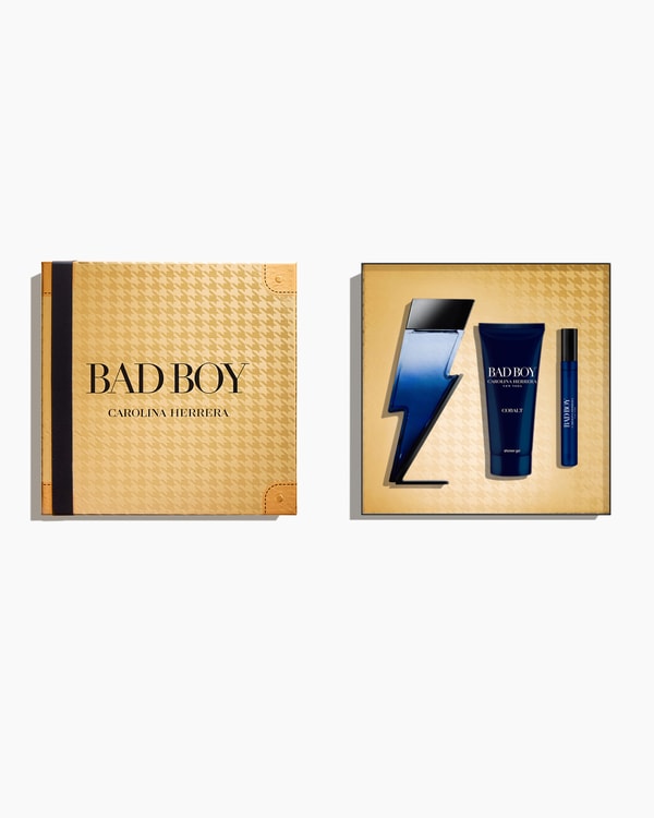 Bad Boy Cobalt 100ml Eau de Parfum, 100ml Shower Gel and 10ml Megaspritzer