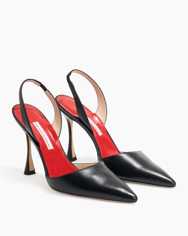 Leather Slingback Pumps