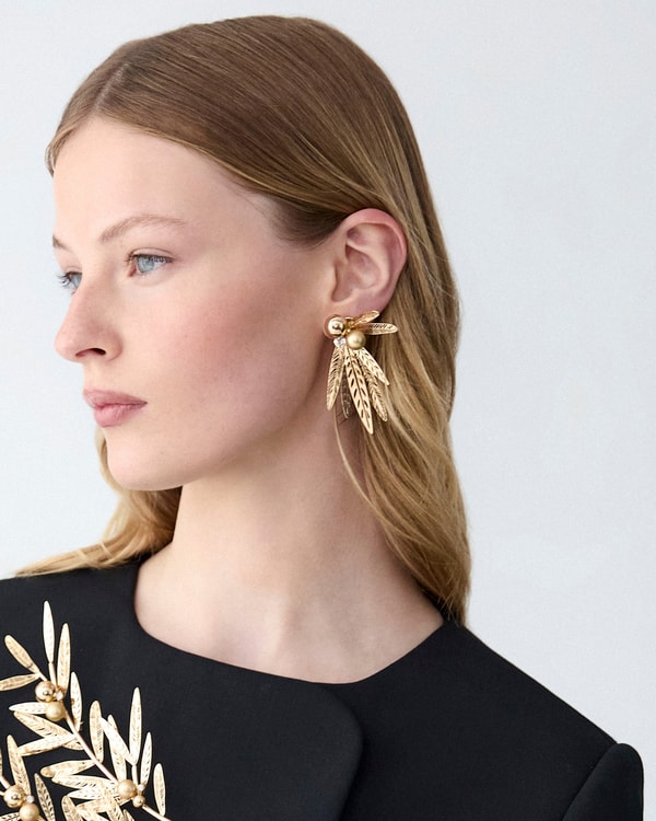 Olive Leaf Earrings