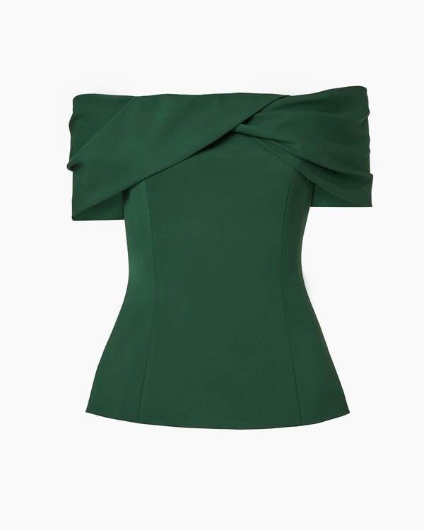 Draped Off-Shoulder Top