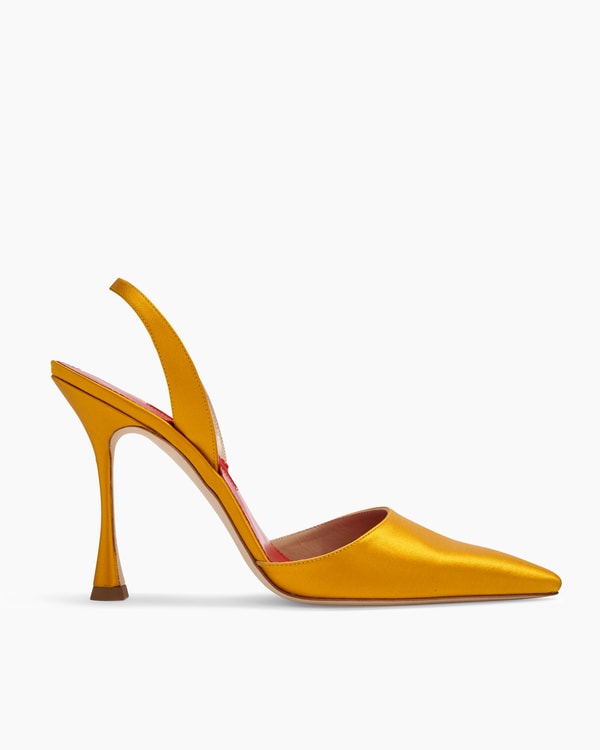 Satin Slingback Pumps