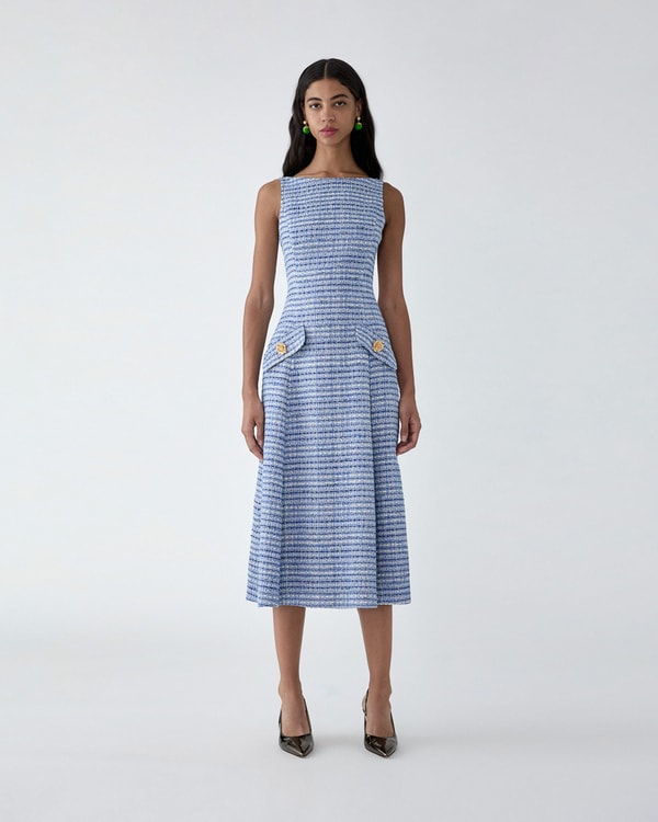 Tweed Midi Dress