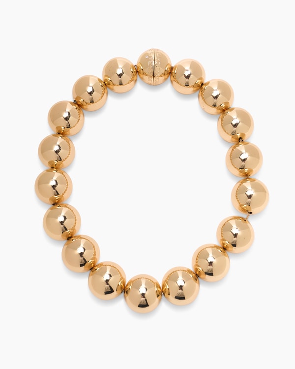 Gold-Toned Ball Necklace