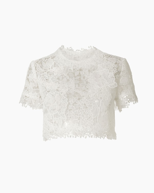 Hydrangea Lace Cropped Top