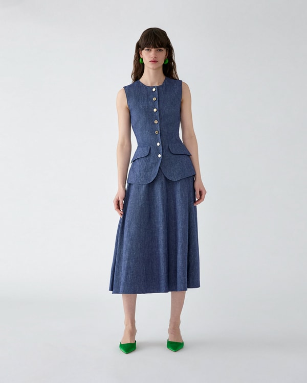 Flannel Half-Circle Skirt