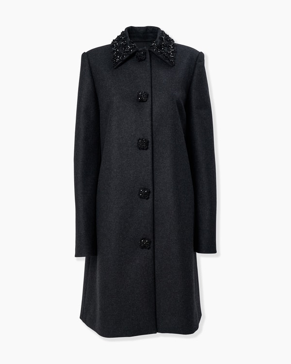 Cashmere-Blend Wrap Coat With Belt
