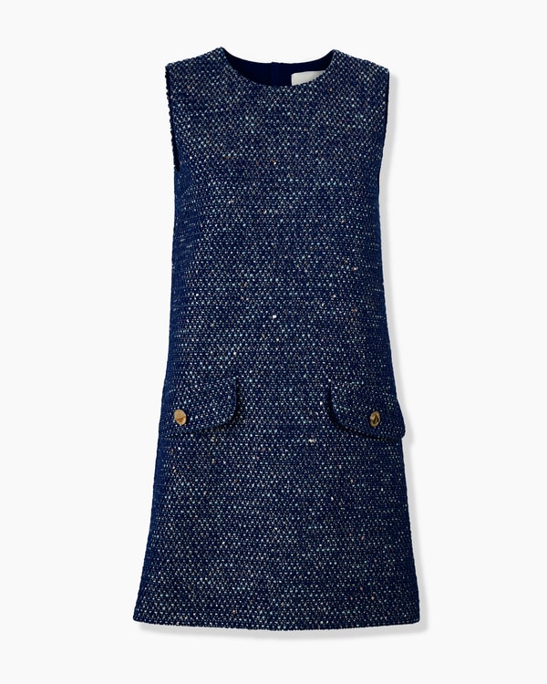 Lurex Tweed Mini Dress