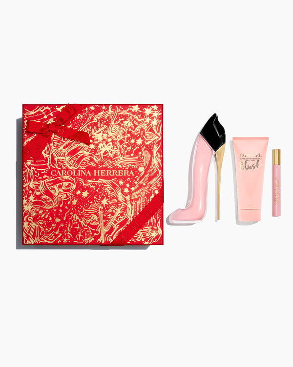 Good Girl Blush 80ml Eau de Parfum, 100ml Body Lotion and 10ml Megaspritzer
