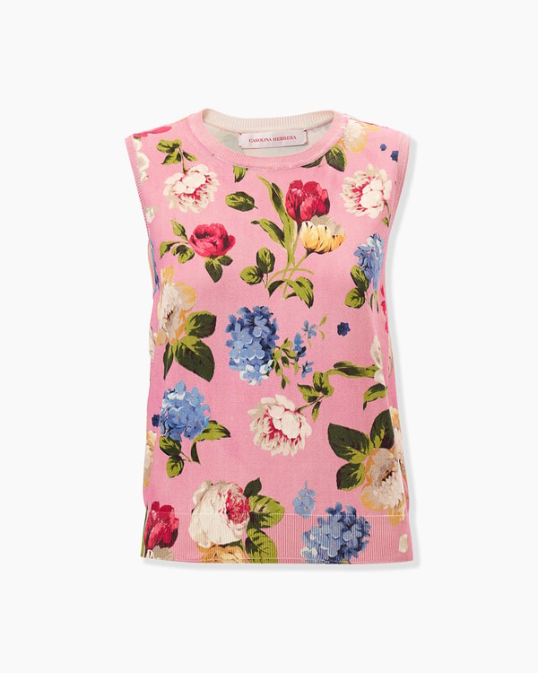 Floral-Print Tank