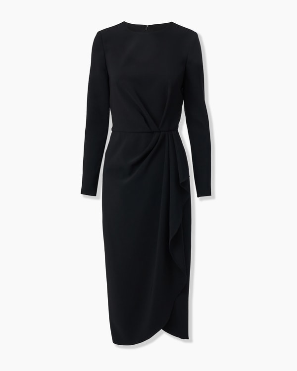 Sheath Dress With Side Drape