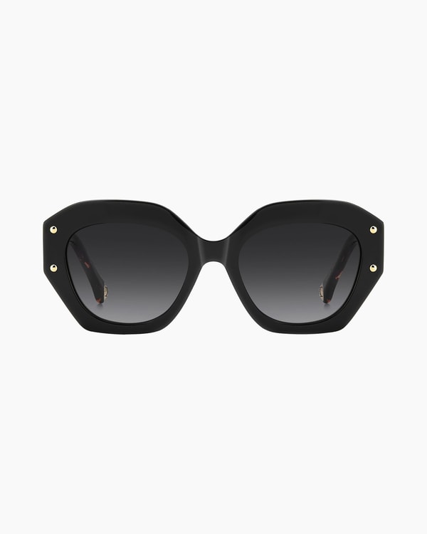 Octagon Frame Sunglasses with Contrast Temples