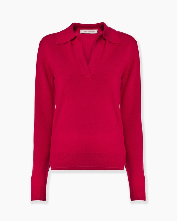 Cashmere Polo Sweater