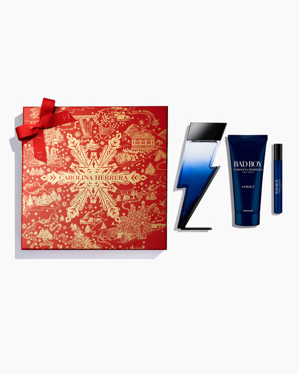 Bad Boy Cobalt 100ml Eau de Parfum Électrique, 100ml Shower Gel and Megasprtizer