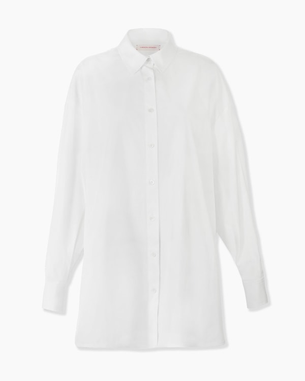 Oversized Tie-Front Shirt