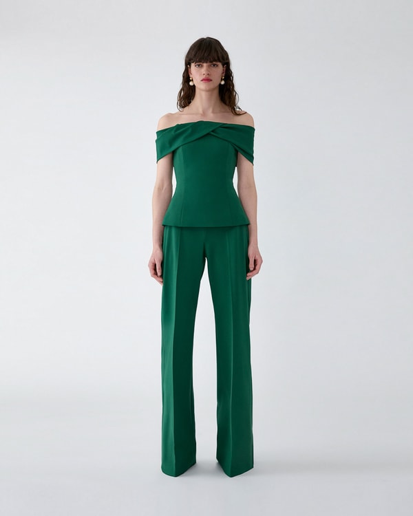 Draped Off-Shoulder Top