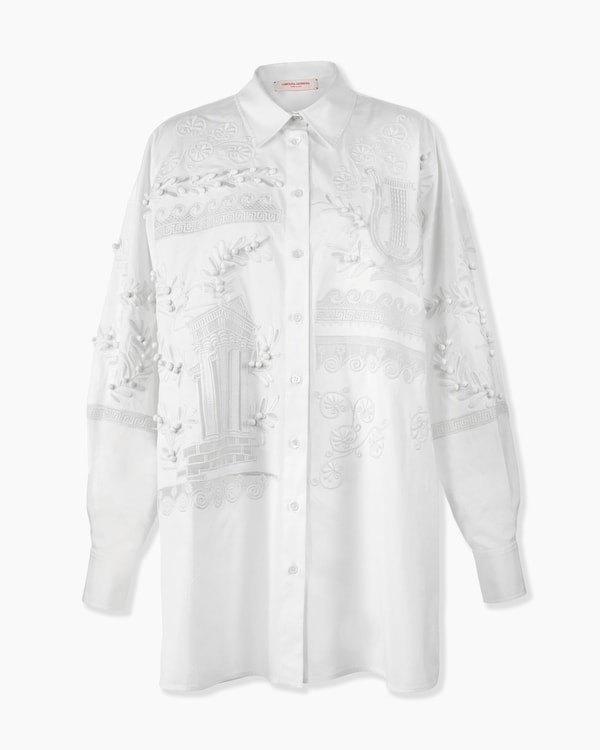 Embroidered Oversized Shirt
