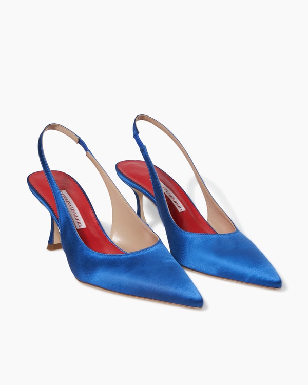 Satin Slingback Heels