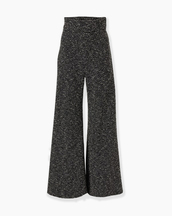 Wide-Leg Tweed Diane Pants