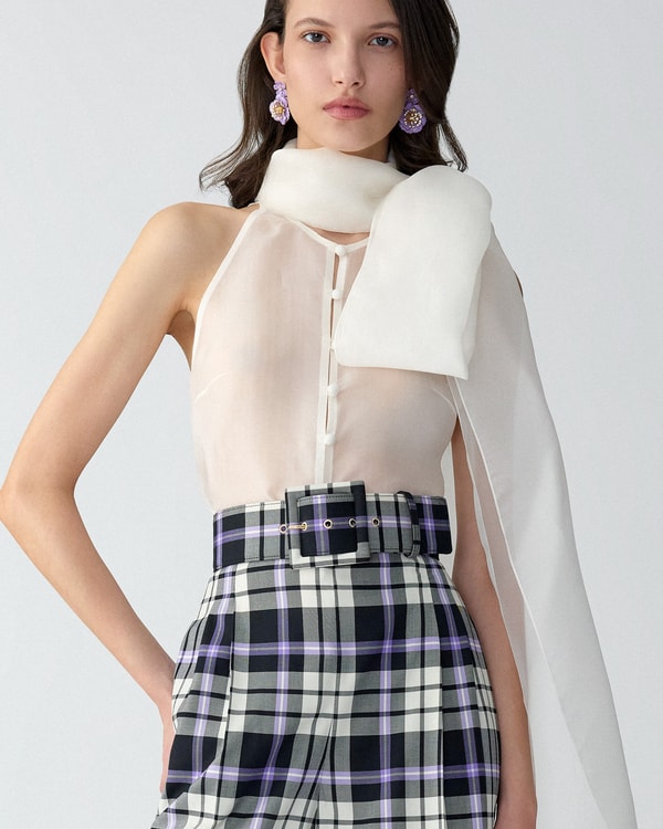 Plaid Icon Belt