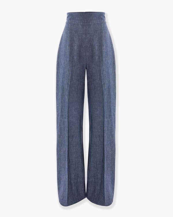 Flannel Wide-Leg Diane Pants