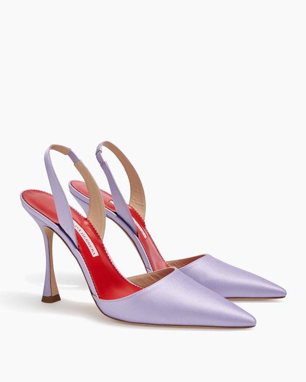 Satin Slingback Pumps