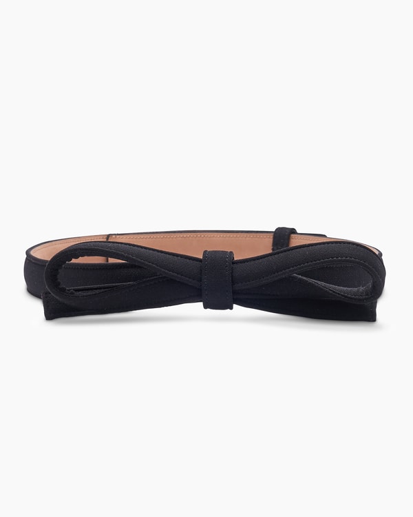 Stretch-Wool Bow Belt