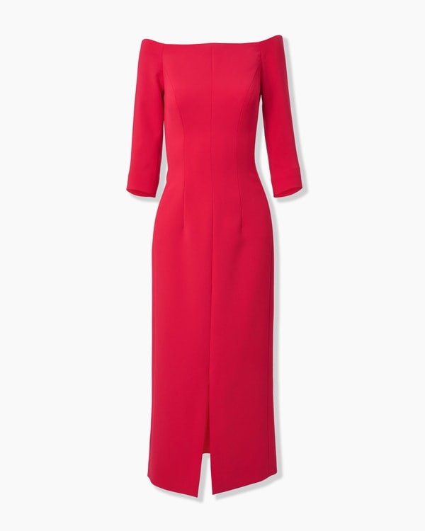 Off-Shoulder Midi Dress