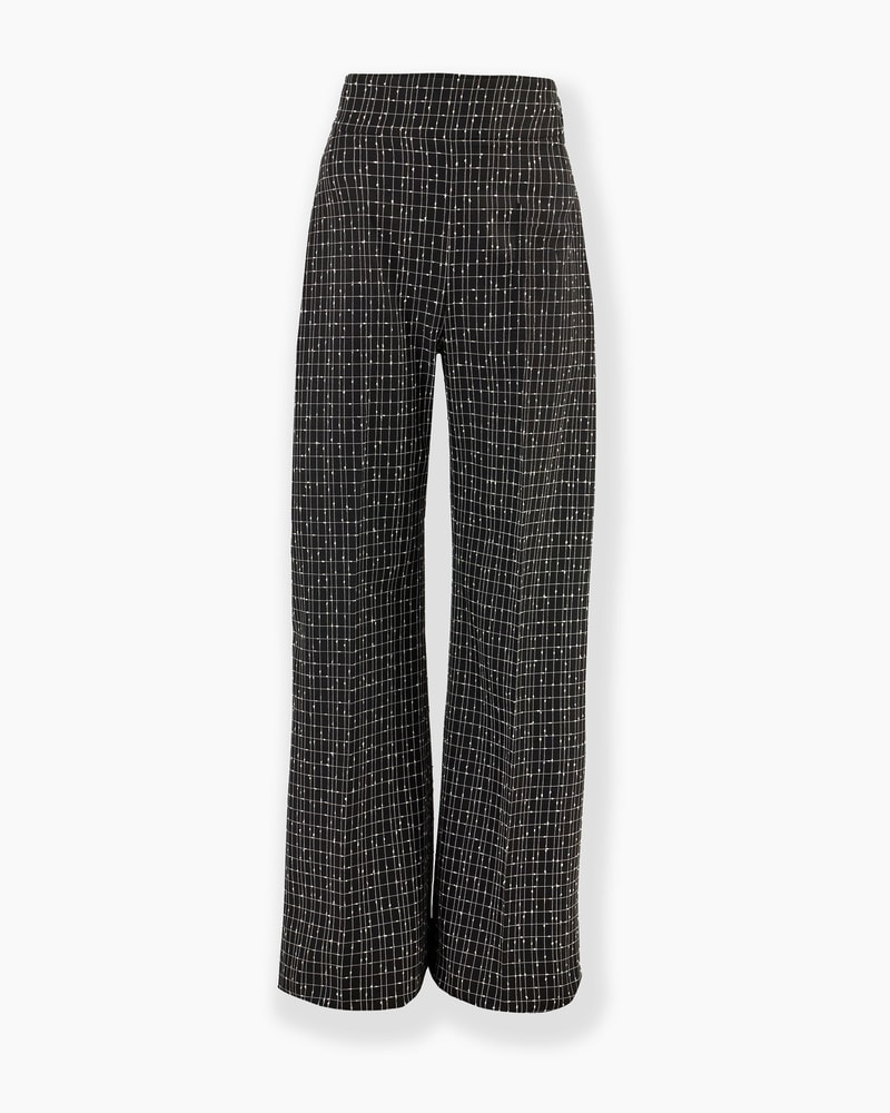 Slub-Check Wool Diane Pants