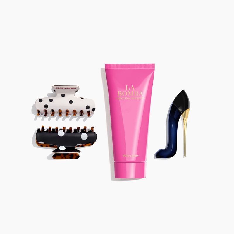 mirror, body lotion and mini