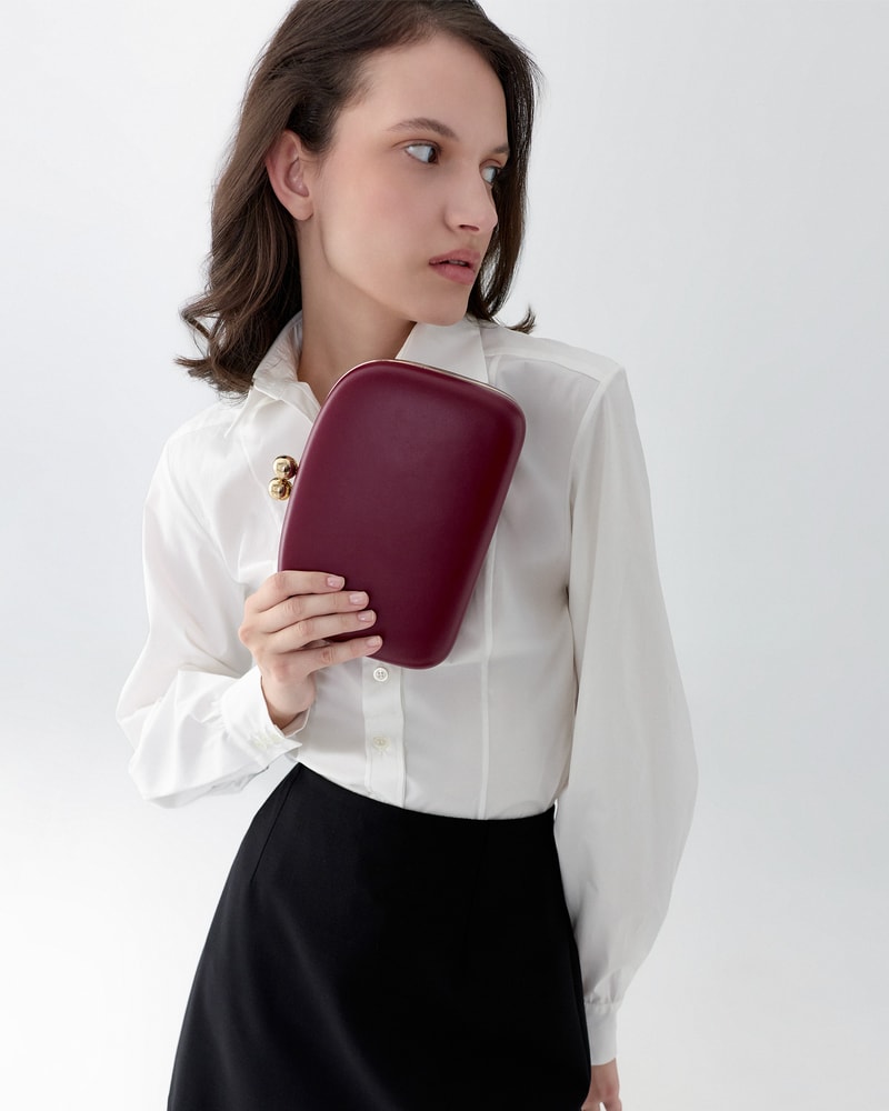 Vega Leather Clutch