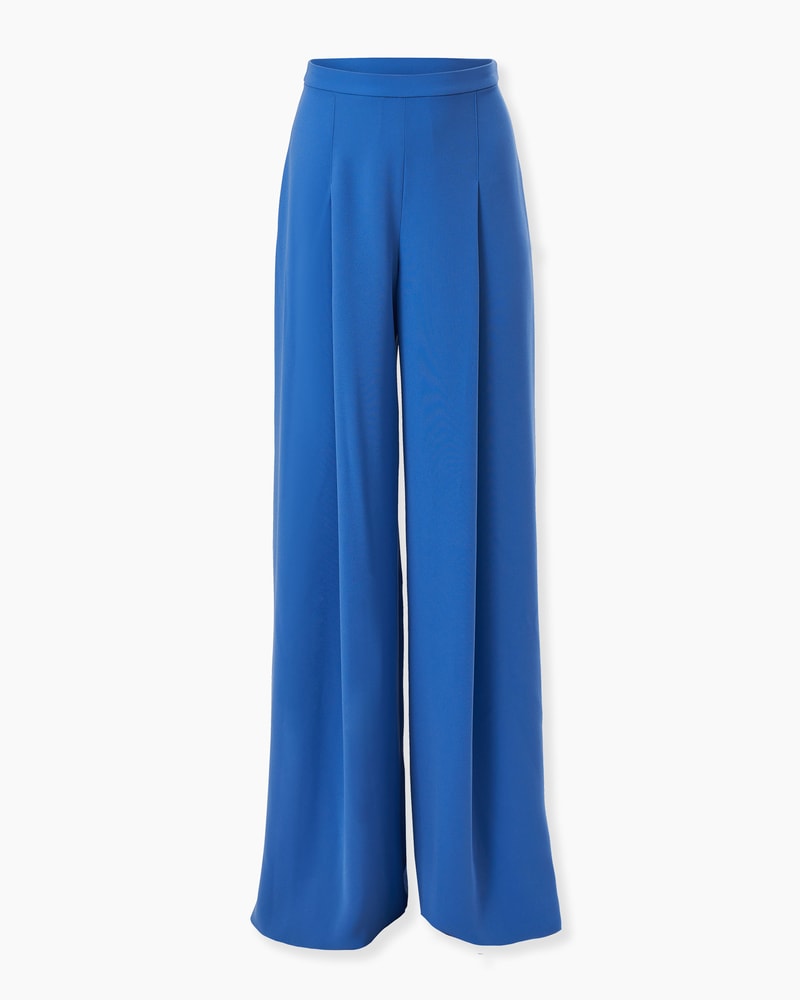 High-Waist Pleated Wide-Leg Pants