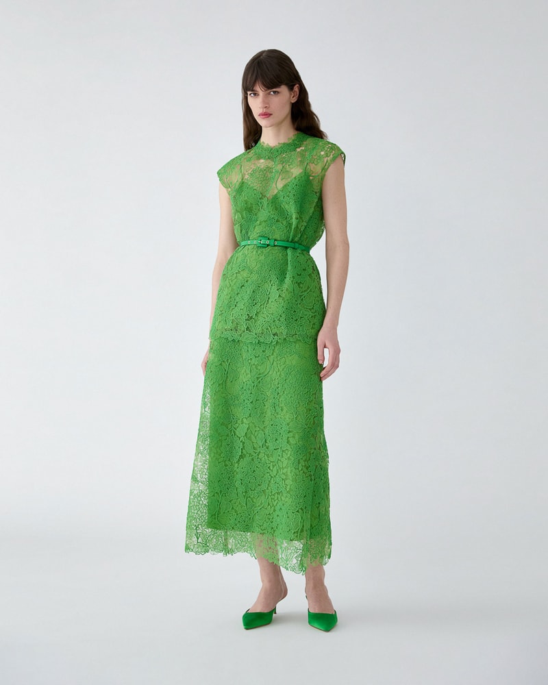 Hydrangea Lace Belted Top
